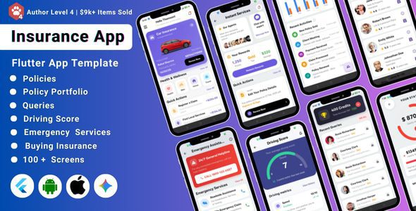 AI-Powered Insurance Agency Flutter App Template 源码下载