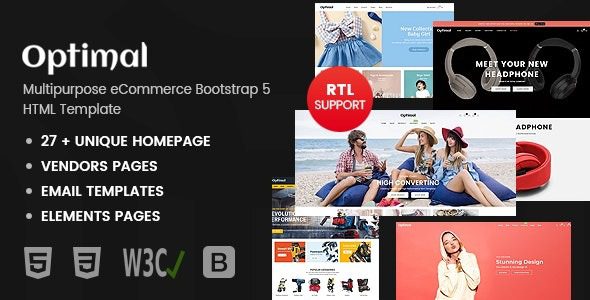Optimal v4.1 eCommerce HTML Template