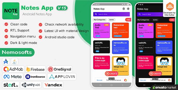 Android Notes App 源码下载