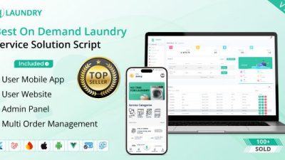 Best laundry app with Admin panel源码下载