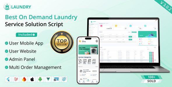 Best laundry app with Admin panel源码下载