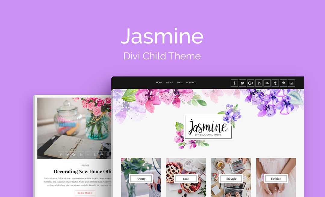 Jasmine Blog - Divi Child Theme主题下载