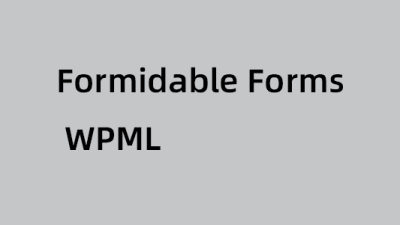 Formidable Forms WPML插件下载